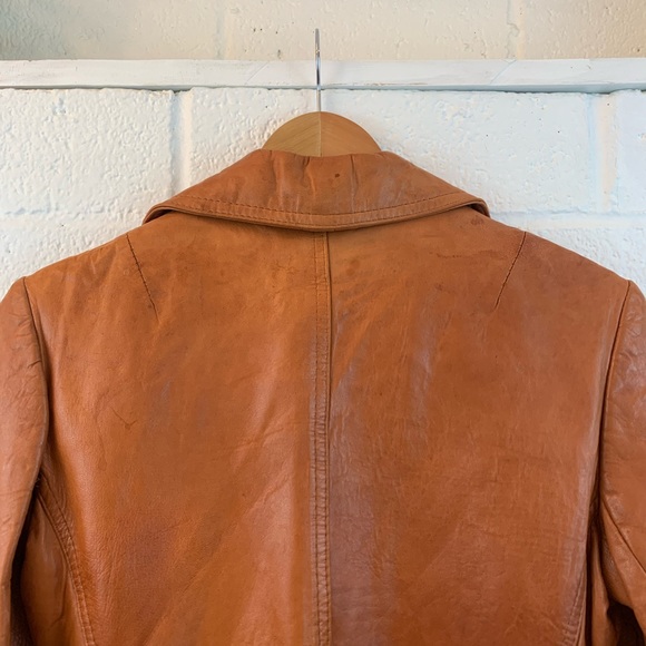 Vintage 90s western leather blazer - Picture 11 of 13